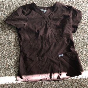 Brown scrub top!!